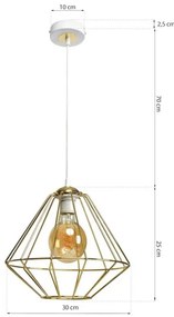 Luster na lanku LUPO 1xE27/60W/230V