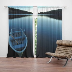 Sablio Záves Loďka na jazere: 2 ks 140x250 cm