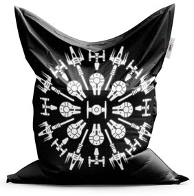 Sablio Sedací vak Star Wars Vesmírne lode - 150x100 cm