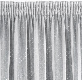 ZÁCLONA NA PÁSKE SIBEL 300X250 CM BIELA