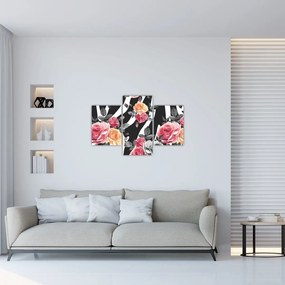 Obraz rozkvitnutých ruží (90x60 cm)