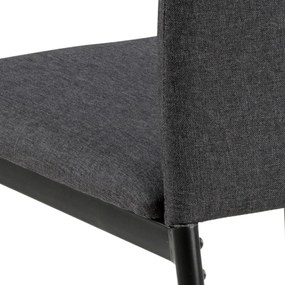 Actona 4x Jedálenská stolička Demina - sivá / čierna