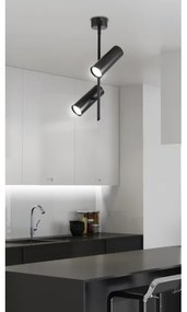 LED Bodové svietidlo TUBA 2xLED/10W/230V čierna