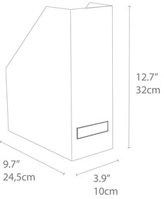 Organizér na dokumenty v zlato-bielej farbe Bigso Box of Sweden Estelle