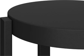 Čierna oceľová stolička Doon – noo.ma