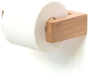 Nástenný držiak na toaletný papier z dubového dreva Wireworks Mezza