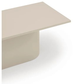 Krémovobiely konferenčný stolík 50x111 cm Totem – Teulat