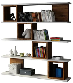 Knižnica Wind White Walnut