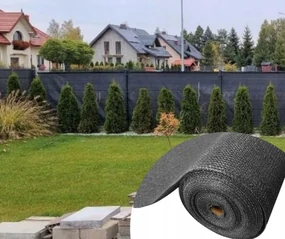 Tieniaca sieť na plot – 62 % zatienenie - sivá 2m x 50m