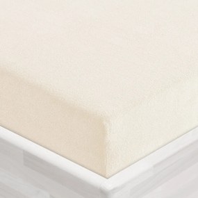 Froté napínacie prestieradlo FR-002 Smetanové 200 x 220 - výška 20 cm