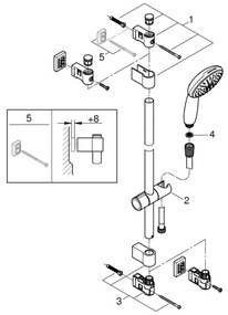 GROHE 279482431 - Sprchová súprava VITALIO START 110 600 mm čierna