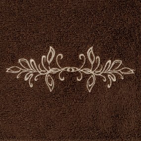 BAVLNENÝ UTERÁK SADA 3KS 30X50 CM, 50X90 CM, 70X140 CM HNEDÁ