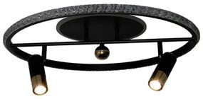 LED Stmievateľné stropné svietidlo LED/60W/230V 3000-6500K čierna +diaľkové ovládanie