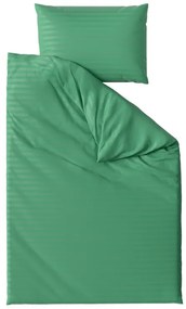 Hotelové obliečky z mikrovlákna JASMINE tmavo zelené - prúžok 2 cm Rozmer obliečky: 70 x 90 cm | 140 x 200 cm