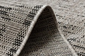 Koberec SIZAL FLOORLUX 20211 strieborný / čierny