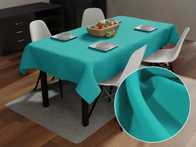 Biante Dekoračný obdĺžnikový obrus Rongo RG-020 Tyrkysový 80x120 cm