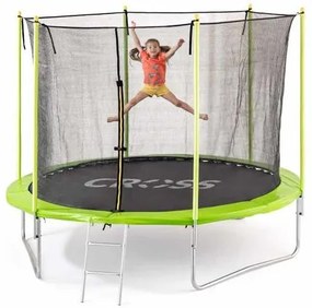 Cross Trampolína so sieťou a rebríkom, 306 x 306 x 250 cm