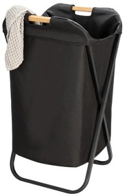 Čierny skladací kôš na prádlo Wenko Bin