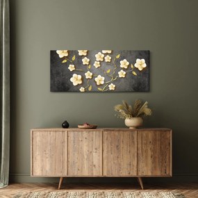 Obraz - Zlatý ker v čiernom pozadí (120x50 cm)