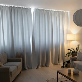 Goldea zatemňovací záves blackout - strieborný 220x270 cm