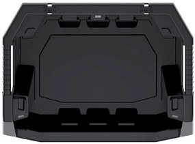 Dielenský úložný box so skosenou hranou HEAVY DUTY, čierny 58x38x34