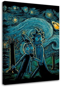 Gario Obraz na plátne Rick a Morty, hviezdna noc - DDJVigo Rozmery: 40 x 60 cm