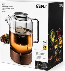 Gefu Trevio čajová kanvica s ohrievačkom 1,5 l