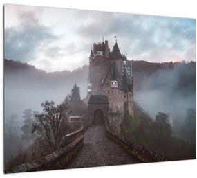 Sklenený obraz - Eltz Castle, Nemecko (70x50 cm)