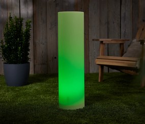 Solárny svetelný stĺpik meniaci farby, cca 75 cm