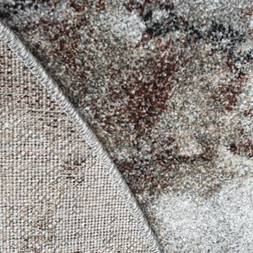 Spoltex, Kusový koberec Universe 841-86 grey/beige kruh, 200x200 (priemer) kruh, šedá, obývacia izba