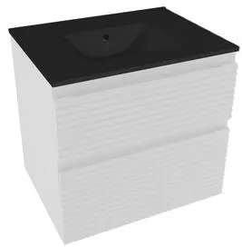 Kúpeľňová skrinka 2 zásuvky s umývadlom Naturel Savona 58x53x44,8 cm biely lesk SAVONA260BIC, 1 ks