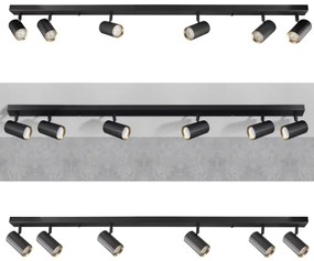 Bodové svietidlo NICEA 6xGU10/10W/230V čierna