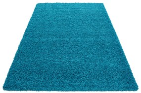 Ayyildiz, AKCIA: 👣🛡️200x290 cm Kusový koberec Life Shaggy 1500 tyrkys + protišmyková úprava, modrá, obývacia izba