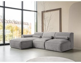 Svetlosivá rohová pohovka (ľavý roh) Flex Felix – Miuform