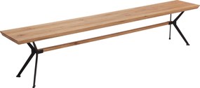 XXXLutz LAVICA, divoký dub, čierna, farba duba Linea Natura - Lavice - 002748005702