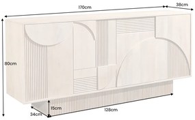 Dizajnová komoda Movement 170 cm mango