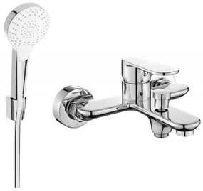 Mexen Milo R05 vaňová batéria so sprchovacím setom, chrómová - 7133R05-00
