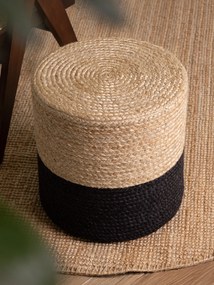 Hanse Home Sedací vak JUTTA POUF 106237 Beige/Black - 40x40 cm