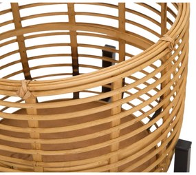 Súprava 2 ratanových stojanov na kvetináč Mauro Ferretti, výška 47 cm