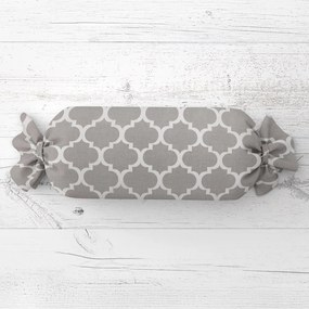 Biante Vankúš valec bonbon Sandra SA-188 Sivé Maroko 15x40 cm