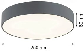 Argon 3080 - Stropné svietidlo DARLING 2xE27/15W/230V pr. 25 cm šedá