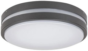 RABALUX Vonkajšie LED nástenné svietidlo HAMBURG, 720lm, 4000K, IP44, okrúhle