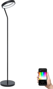 Eglo 32327 - LED RGBW stmievateľná stojacia lampa MARGHERA-C LED/15,5W/230V čierna