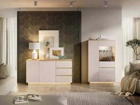 KOMODA AMARIS KAŠMÍR DUB MAVELIE LED 150 cm