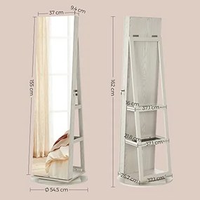 Otočná šperkovnica so zrkadlom JJC007W01