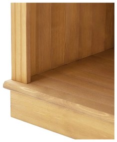 Knižnica z borovicového dreva v prírodnej farbe 74x223x37 cm Anita – Støraa