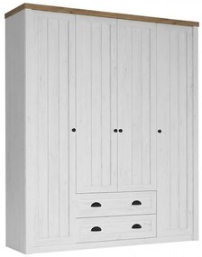 Skriňa Prowansja S4D borovica andersen/dub lefkas