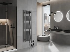 Mexen Hades, elektrické vykurovacie teleso 1500 x 400 mm, 600 W, čierna, W104-1500-400-2600-70