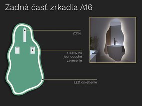 Organické LED zrkadlo do kúpeľne s osvetlením A16