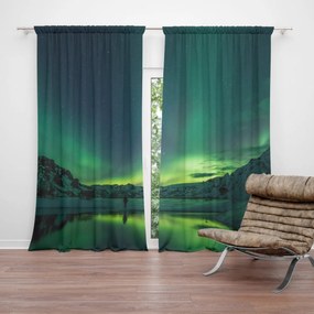Sablio Záves Zelená žiara: 2 ks 140x250 cm